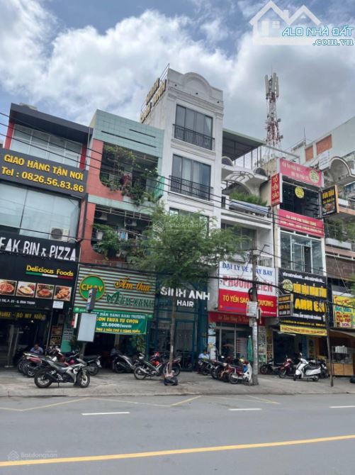 Bán nhà mặt tiền đường Nguyễn Gia Trí 8x20m 4 tầng giá 43 tỷ TL có HĐT 80tr/th
