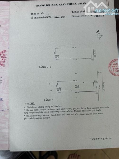 CHDV NI SƯ HUỲNH LIÊN - TÂN BÌNH - SÁT MT - 70M2 - 3 TẦNG BTCT - 9 PHÒNG CHO THUÊ