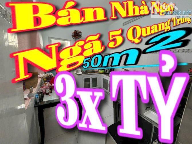 BÁN NHÀ NHỈNH 3 TỶ💥NGAY VINCOM QUANG TRUNG. GÒ VẤP - 50m² - Nhà 2 Tầng Sổ Đẹp 💥 - 5