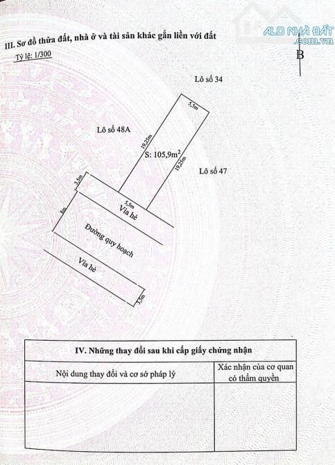 Bán 2 lô Tái Định Cư Sở Tư Pháp