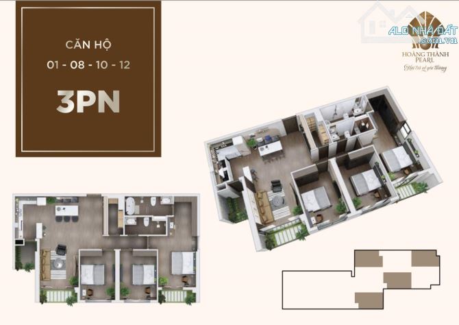 CĂN 3PN – 108M2 GIÁ RẺ NHẤT HOÀNG THÀNH PEARL - NHẬN NHÀ Ở NGAY- CÓ CHỖ ĐỂ XE Ô TÔ - 2