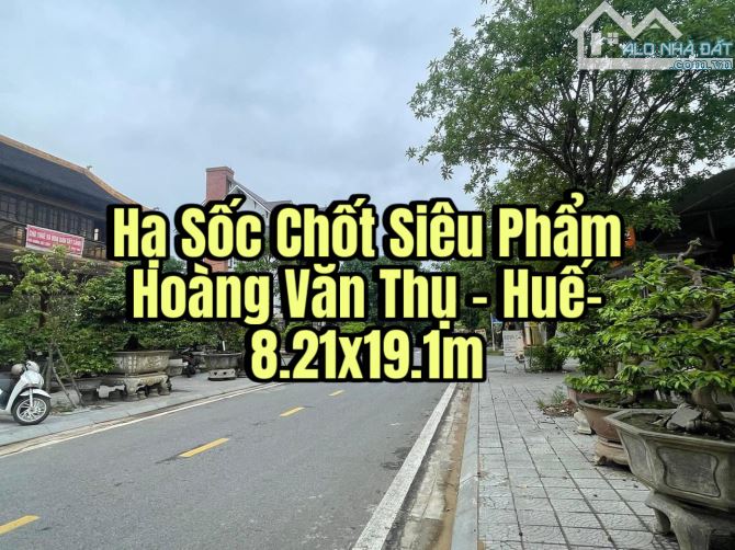 Hạ Sốc Chốt Siêu Phẩm Hoàng Văn Thụ - Huế- 8.21x19.1m