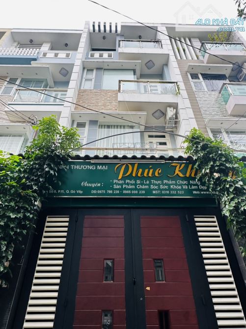 🌈🏠🌈Bán Nhà HẺM XE HƠI - Đường số 8, P.11, Gò Vấp, Dt: 4x15,5m giá 6,88 tỷ TL