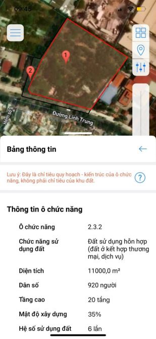 11TR/M2 - BÁN NHÀ12.369M2 NGANG 101M , MT đường linh trung , p.linh trung ,tp.thủ đức , - 2