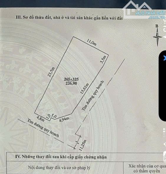 Bán lô đất đầu ve mặt đường Chi Lăng, Phường Quảng Thành, Thanh Hóa 227m2 giá 20 triệu/m2 - 4