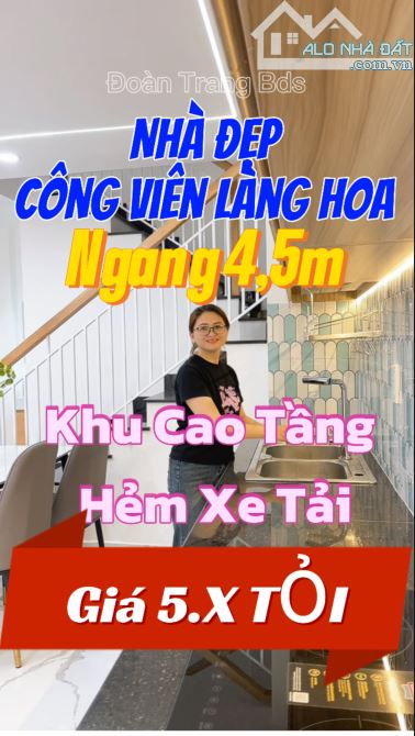 Bán Nhà Lê Văn Thọ - Xe Tải Tới Nhà - Khu Vip Cao Tầng, 140m2 SD