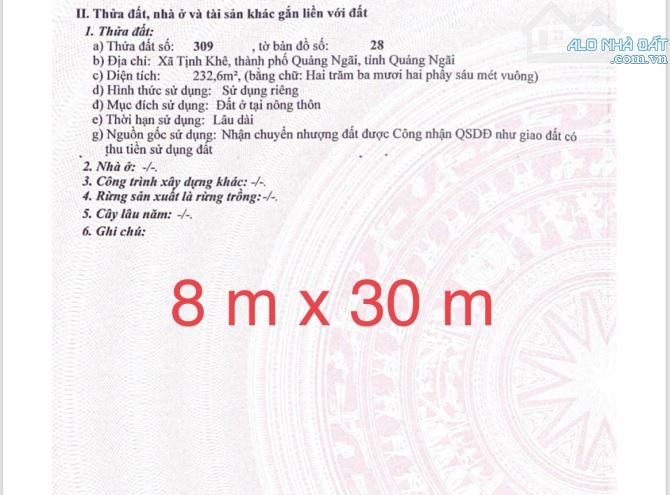 Bán đất xã Tịnh Khê chính chủ 233m2, đường 5m, Sổ Hồng sẵn - 3