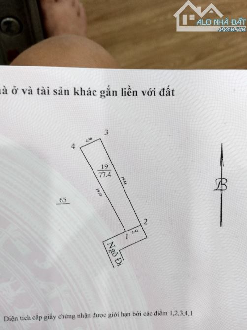 Bán đất mặt đường SĐCC, diện tích 77,8m2 tại số 134 đường Mỹ Đình, sau bến xe Mỹ Đình, giá - 2