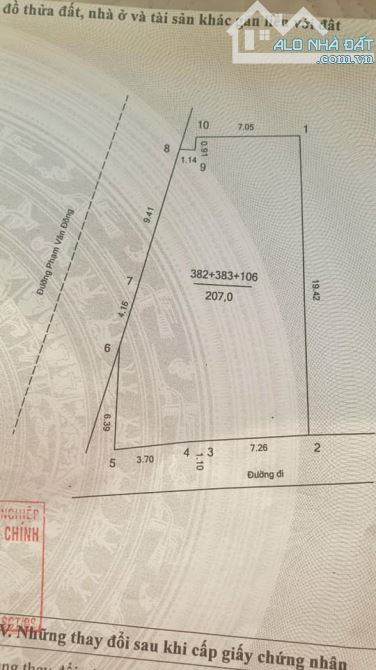 Bán Tòa Nhà 6 Tầng Lô Góc MP Phạm Văn Đồng. 207m2- MT:19m. Dòng tiền 120 tr/ tháng - 2