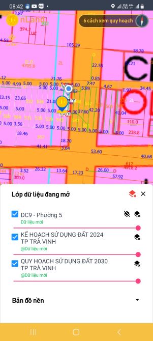 🌳 Cần chuyển nhượng 01 nền Vị trí : khóm 4 Phường 5 TP Trà Vinh . Nhánh đá mi đường D5, đ - 3