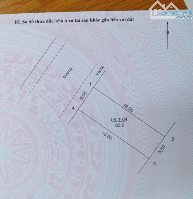 Bán lô đất LK1-4 Tổ 3 thị trấn Quang Minh - Mê Linh 80m2 - gần trạm y tế Quang Minh