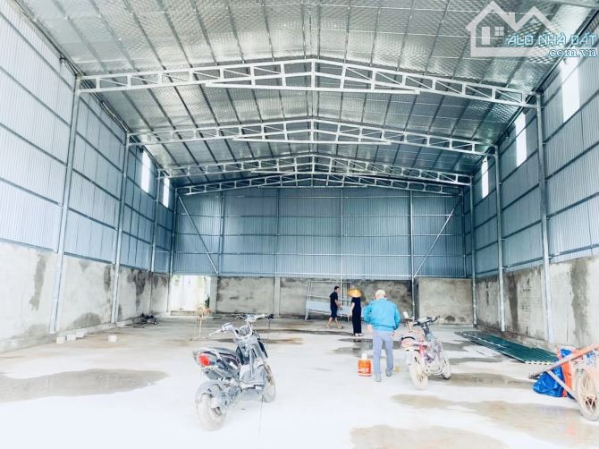 Cho thuê 350m2 kho dựng mới ngay cầu bồ sơn, đáp cầu