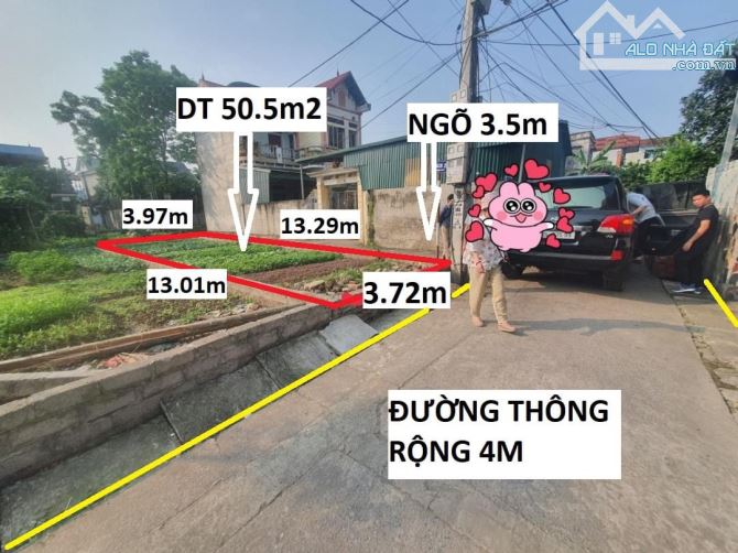 Lô góc 50,5m2 đẹp nhất Thanh Mai - Thanh Oai, ô tô tải chạy thông cả 2 mặt tiền, mà giá ch - 3
