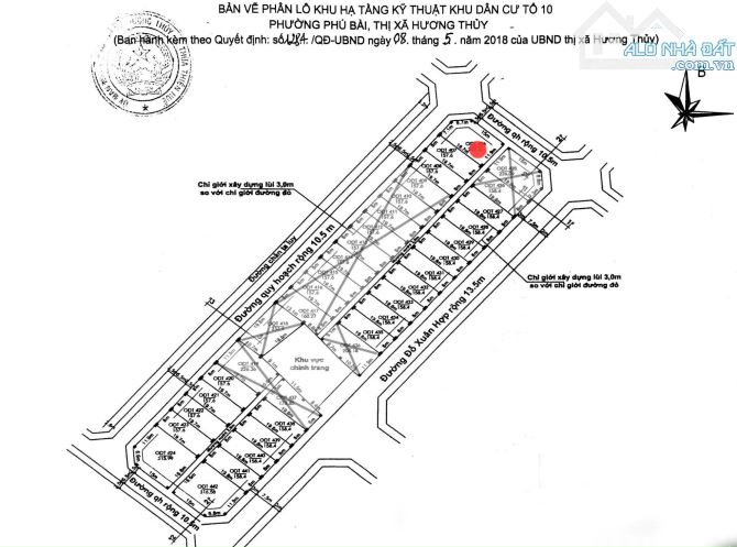 LÔ GÓC KQH ĐỖ XUÂN HỢP- KHU TRUNG TÂM PHÚ BÀI GIÁ 14.x TRIỆU/ M2 - LH HẢI YẾN - 4