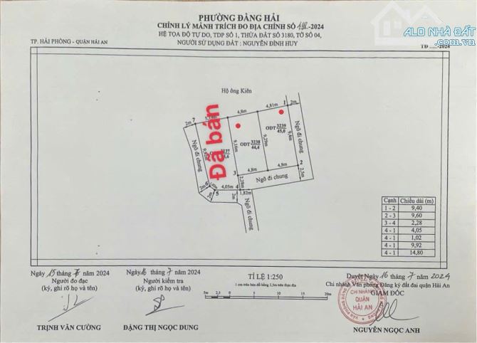 Hàng đầu tư giá rẻ 2 lô liền kề ngõ 455 Đằng Hải. 45m2 /lô giá chỉ 1,3xx tỷ có cả lô góc - 2