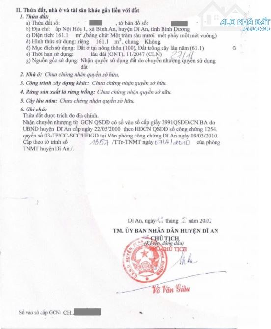 Đất 371m ngang 12m mặt tiền óng nước gần chợ Đông Hòa Tp Dĩ An - 2
