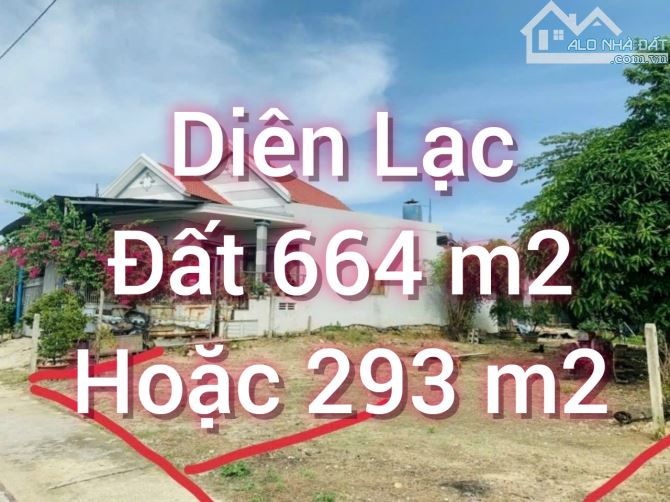 Bán đất Diên Lạc, Diên Khánh. Cách cầu mới vừa làm ở Tỉnh Lộ 2 chỉ vài trăm mét.  - 664 m²