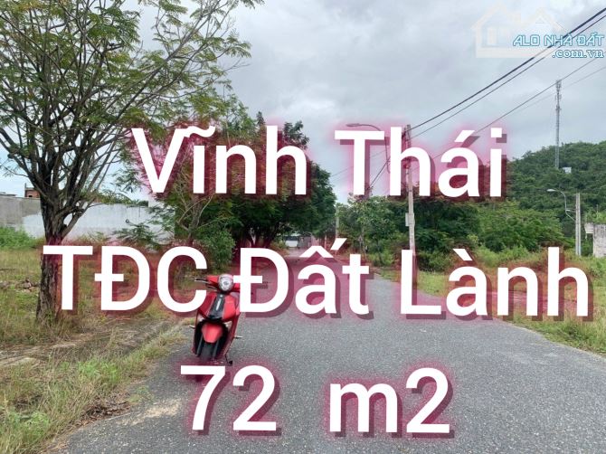 "Bán đất Tái định cư Đất Lành - Vĩnh Thái, Nha Trang. Đường nhựa 13m.   - Khu TĐC mới cao