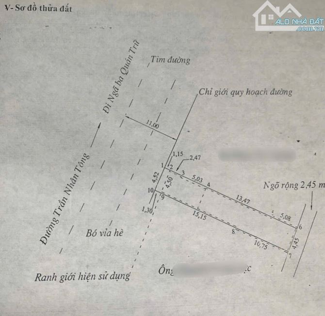 Mặt đường Trần Nhân Tông - Kiến An. Dt: 122m x 2 tầng. Giá 6.8 tỷ.