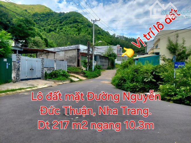 Bán lô đất 2 mặt Đường Nguyễn Đức Thuận, Vĩnh Hòa, Nha Trang.