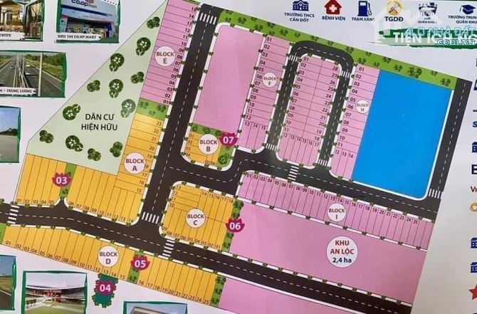 ✅ Lô góc 2 mặt tiền  KDC An Nhiên, phường 6, tp Tân An , Long An .  💥 Diện Tích: 5 x 15m2 - 3