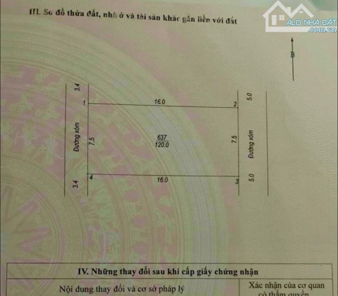 120m full thổ cư chia được 2 lô Trường Yên, chỉ 1,x tỉ