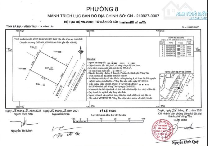 BÁN ĐẤT MẶT TIỀN ĐƯỜNG 3/2, GẦN LOTTE, GẦN BIỂN THÙY VÂN_335M²_15x22,33M_ GIÁ: 130TR/M2 - 2