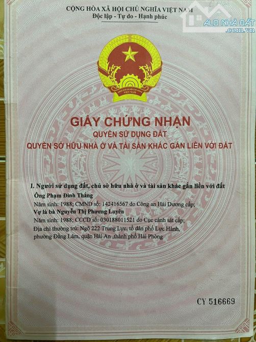 Bán Đất Đấu Giá Sổ Sẵn Giá Tốt Duy Nhất Tại Khúc Trì, Ngọc Sơn, Kiến An, Hải Phòng - 3