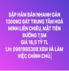 SẬP HẦM BÁN NHANH 1300M2 MẶT TIỀN ĐƯỜNG 7,5M, HOÀ MINH, LIÊN CHIỂU.