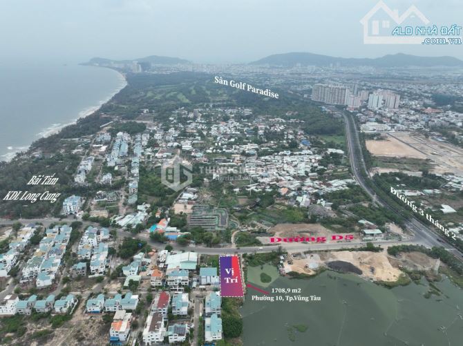 BÁN LÔ ĐẤT ĐẸP 1700m2 - MẶT TIỀN HÀ HUY TẬP - BIỂN LONG CUNG - PHƯỜNG 10 - GIÁ CHỈ 56 TỶ - 1