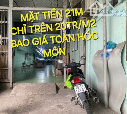 NGỘP - Bán Đất + Xưởng 1168m2 có 27 tỷ x Mặt Tiền Bùi Công Trừng Nhị Bình Hóc Môn TPHCM