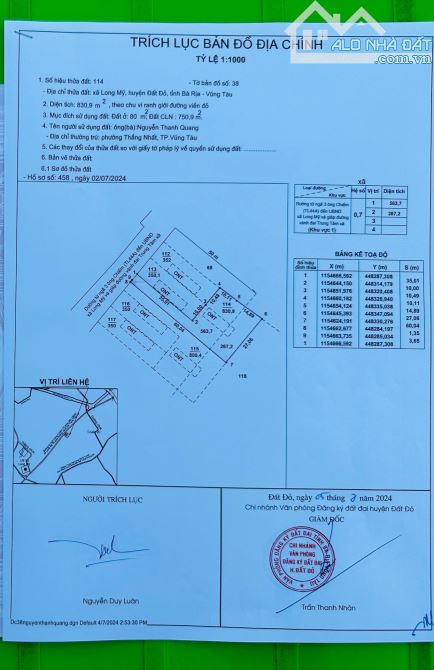 Hàng hiếm 830m2 đã xã Long Mỹ, sẵn 80 thổ cư, đường nhựa, trục chính kinh doanh. Giá ngộp - 2