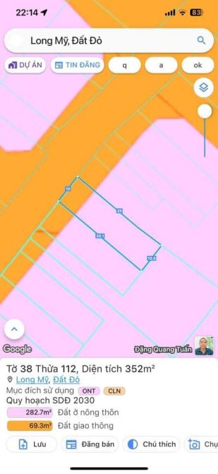 TRỤC CHÍNH UỶ BAN XÃ LONG MỸ-ĐẤT ĐỎ-BRVT - CÁCH BIỂN 3KM - 4