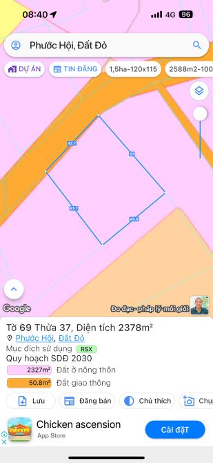 Bán nhanh lô đất Vuông như Bánh trưng 2378m2-42x57m Cách VT-BC chỉ 500m - 4