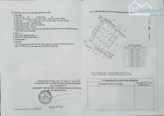 Kẹt vốn làm ăn cần Cắt Lỗ Sâu lô đất tại xã Quy Đức, Huyện Bình Chánh - 4