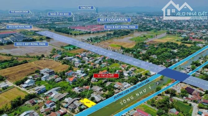 Bán Đất view sông như Ý, đường Nguyễn Hạnh, Thuỷ Vân, TP huế