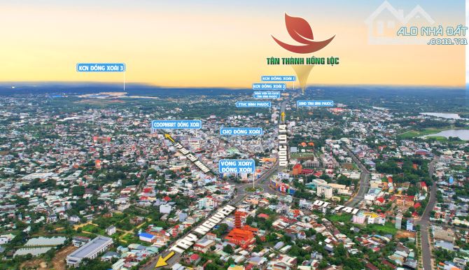 Bán nền đất ngay Tân Thành, TP Đồng Xoài, diện tích 170.9m2 sổ hồng sẵn