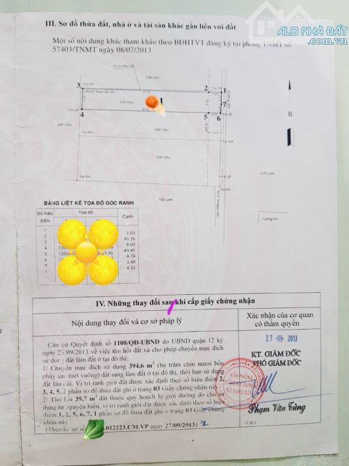 BÁN LÔ ĐẤT Ở 435 m2 TẠI TX33, THẠNH XUÂN, Q12 - 1