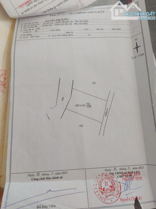 Nhà 1.6 sào 400m thổ cư mặt tiền Đại Lào Bảo Lộc - 1