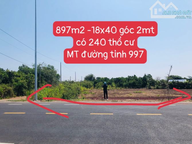 Hạ giá thêm 500tr bán gấp 897m2-240tc đường 36m TL997 còn 3tỷ2 - 2