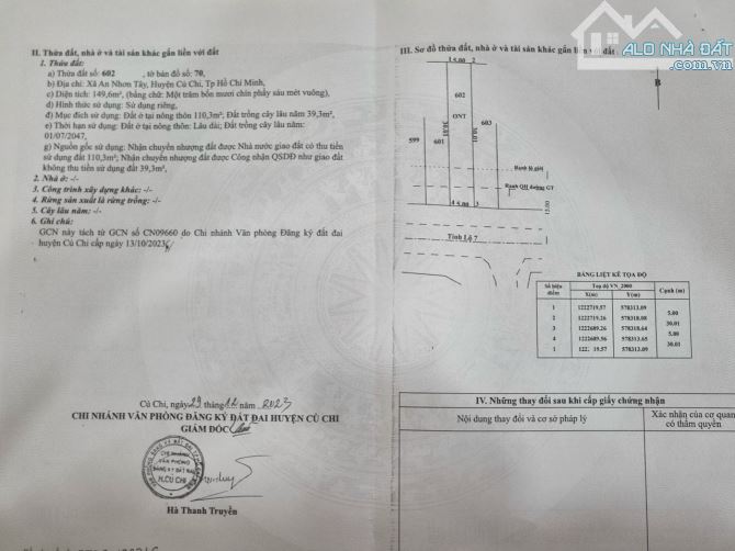 Cần bán lô đất 5 x 30 full thổ cư mặt tiền Tỉnh Lộ 7 kinh doanh buôn bán, xã An Nhơn Tây - 2