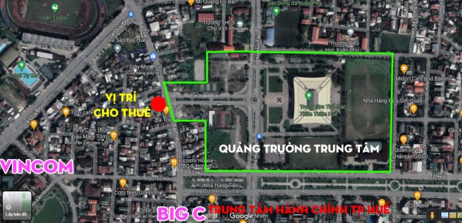 Cho thuê mặt tiền đối diện quảng trường văn hoá - Trung tâm sầm uất bậc nhất Tp Huế - 3