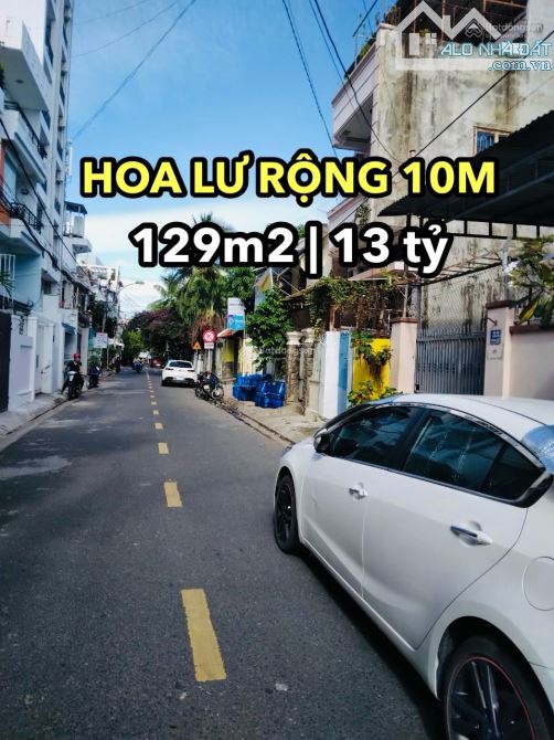 Nhà 3 tầng (129,6m2-ngang 10,43m),9pn, đường Hoa Lư trung tâm Nha Trang