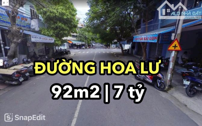 Bán đất tặng nhà (92m2), cách biển chỉ 1,3km, mặt đường Hoa Lư, trung tâm Nha Trang