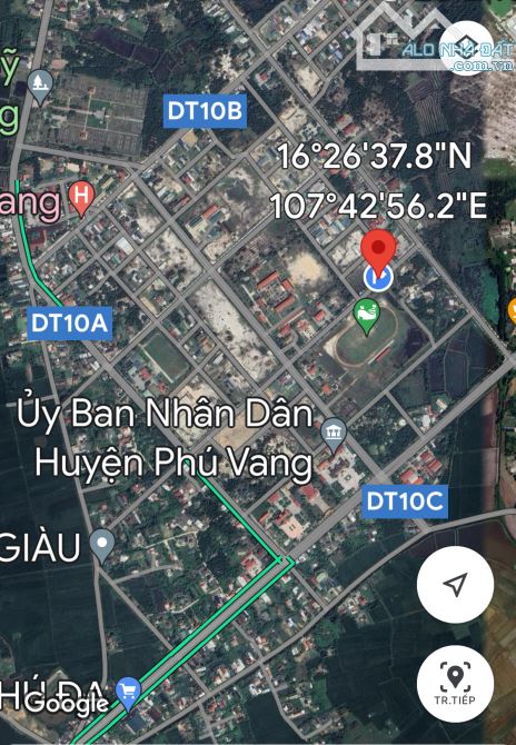 🤝 Đất mt đường Đỗ Quỳnh, trung tâm Thị trấn Phú Đa, Phú Vang, TT - Huế.  • Dt: 180 m2. - 2