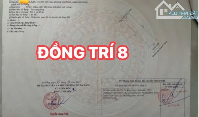 BÁN ĐẤT MT ĐƯỜNG ĐỒNG TRÍ 8-HOÀ KHÁNH NAM-LIÊN CHIỂU