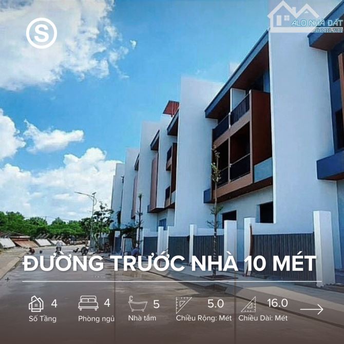 Chỉ còn 1 Căn duy nhất, 1 Trệt 2 lầu ST + 4PN. - 1