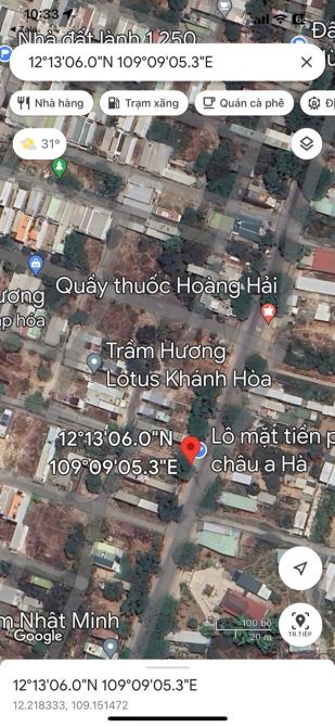 Bán lô TDC đất lành mặt tiền đường Phong Châu : 22,5m - Nha Trang chỉ 2 tỷ 3 - 1