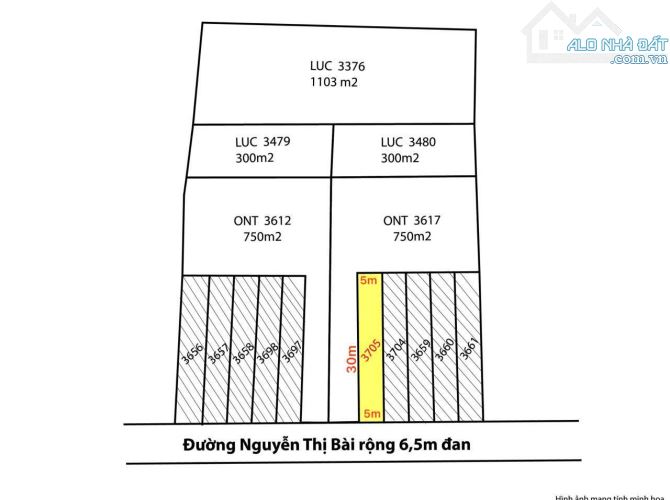 Chủ cần tiền bán gấp lô đất full thổ cư 150m2 mặt tiền đường Nguyễn Thị Bài, SHR, giá rẻ - 1