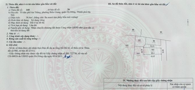 Bán đất Biên Giang, Hà Đông. Lô góc ngõ ô tô qua cách 10m ra đường trục chính liên thôn - 2